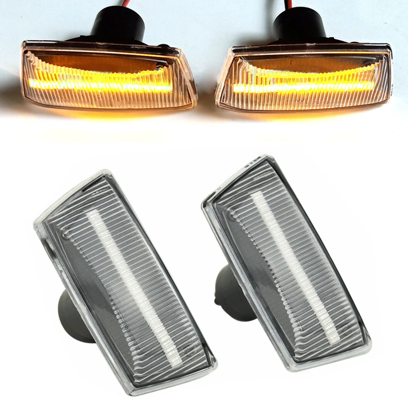13497989 1 Pair 12V Clear Lens Dynamic LED Side Marker Light Fender Lamp Indicator Fit for Holden Cadillac Buick Opel Chevrolet
13497989 1 Pair 12V Clear Lens Dynamic LED Side Marker Light Fender Lamp Indicator Fit for Holden Cadillac Buick Opel Chevrolet
