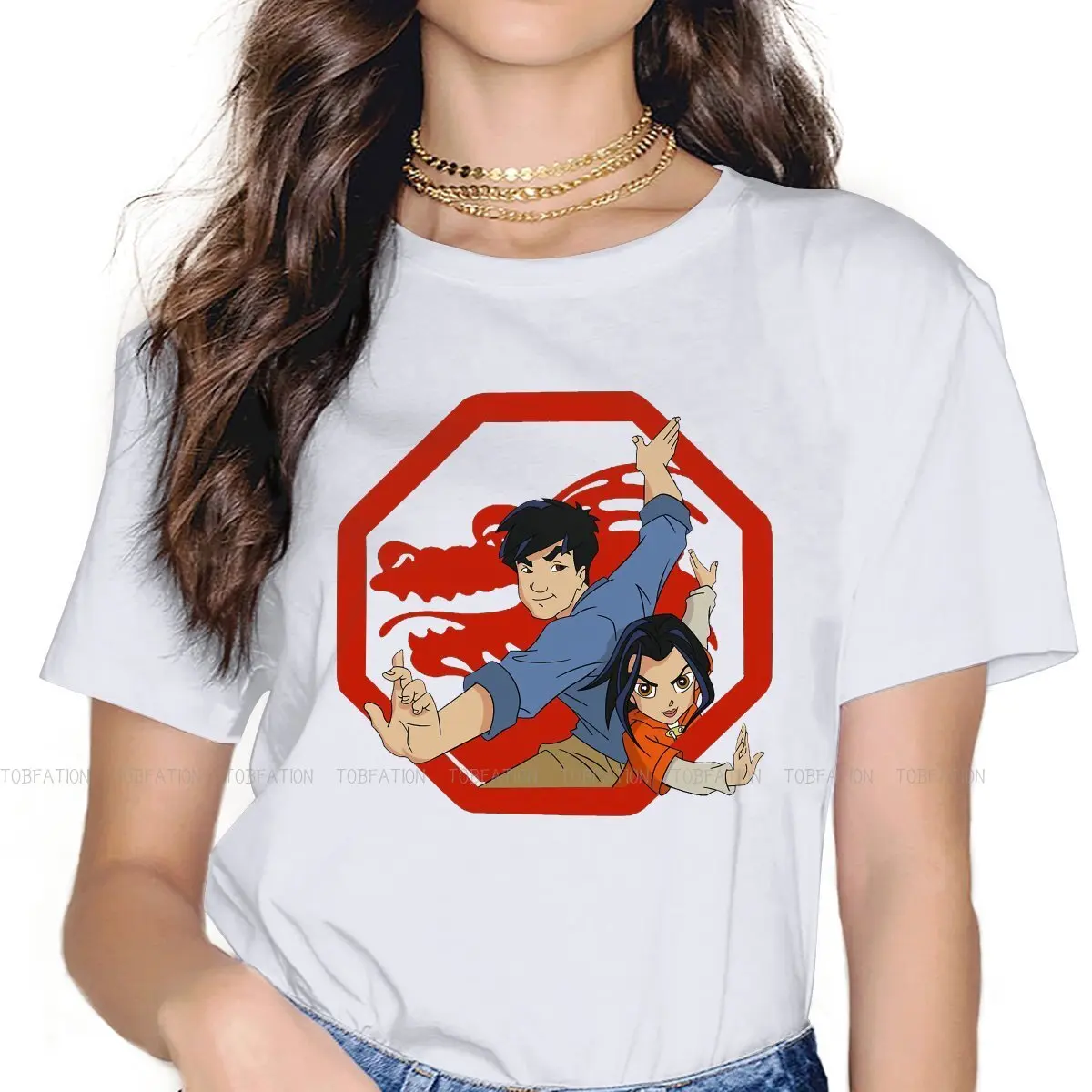 Jackie Chan Adventures O Neck TShirt Jackie Chan Adventures American Pure Cotton Basic T Shirt Woman Clothes Individuality
Jackie Chan Adventures O Neck TShirt Jackie Chan Adventures American Pure Cotton Basic T Shirt Woman Clothes Individuality
