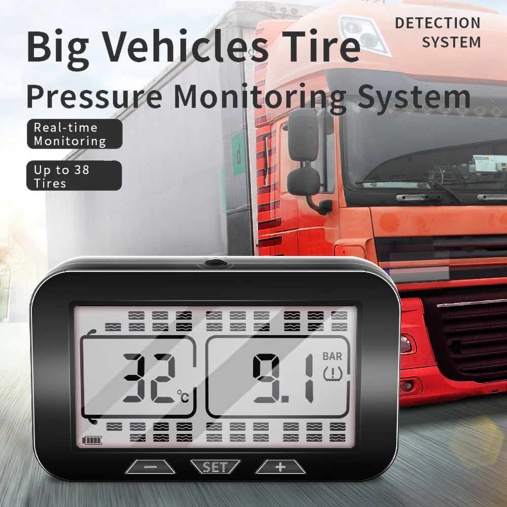 Trucks Solar Power TPMS Car Eighteen Tires Pressure Alarm 24 Hour Monitor Auto Security System Tyre Pressure Temperature Warning
Trucks Solar Power TPMS Car Eighteen Tires Pressure Alarm 24 Hour Monitor Auto Security System Tyre Pressure Temperature Warning