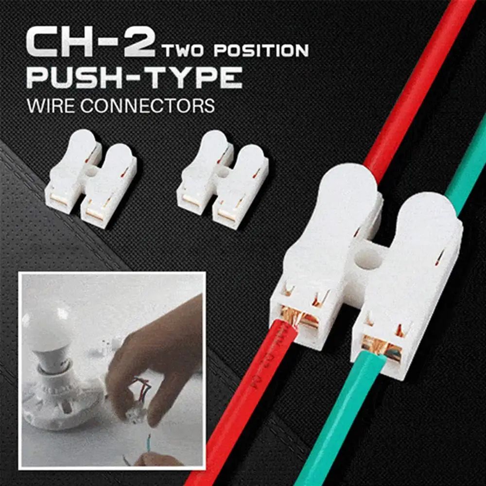 100Pcs Quick Spring Clamp Terminal Blocks Wire Connectors Light Bar Connection Quick Terminal Blocks
100Pcs Quick Spring Clamp Terminal Blocks Wire Connectors Light Bar Connection Quick Terminal Blocks