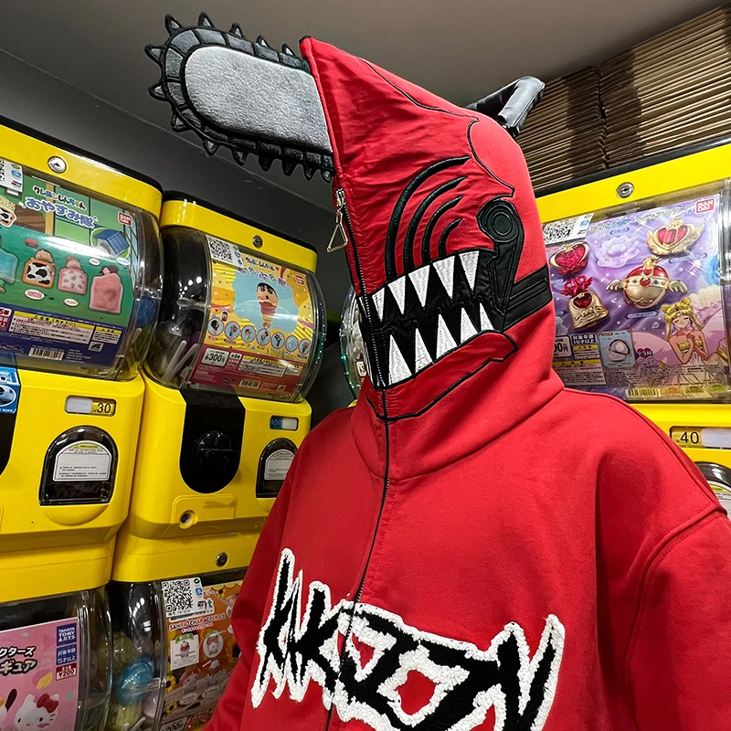 Chainsaw Man CosPlay Anime Peripheral Fashion Cotton Hoodie Zipper Hoodie Denji Pochita Animation Clothing for Boy Girl Gift
Chainsaw Man CosPlay Anime Peripheral Fashion Cotton Hoodie Zipper Hoodie Denji Pochita Animation Clothing for Boy Girl Gift