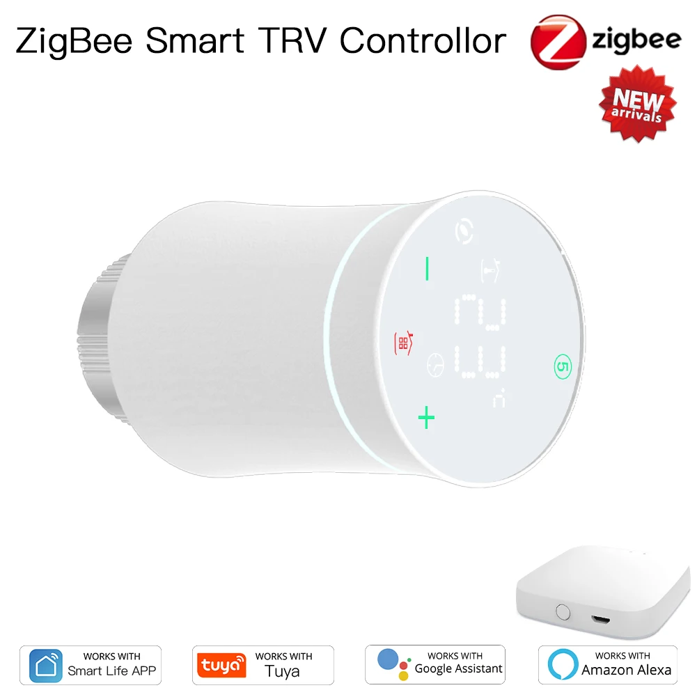 Tuya Zigbee TRV Temperature Controller Thermostat Radiator Actuator Valve Smart Programmable Thermostat Heater For Alexa Google
Tuya Zigbee TRV Temperature Controller Thermostat Radiator Actuator Valve Smart Programmable Thermostat Heater For Alexa Google