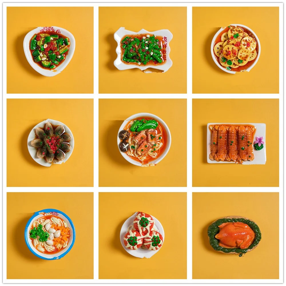 Chinese Snacks Restaurant Artificial Food Series Fridge Magnet Kitchen Creative Resin Crafts Magnetic Stickers Home Decoration
Chinese Snacks Restaurant Artificial Food Series Fridge Magnet Kitchen Creative Resin Crafts Magnetic Stickers Home Decoration