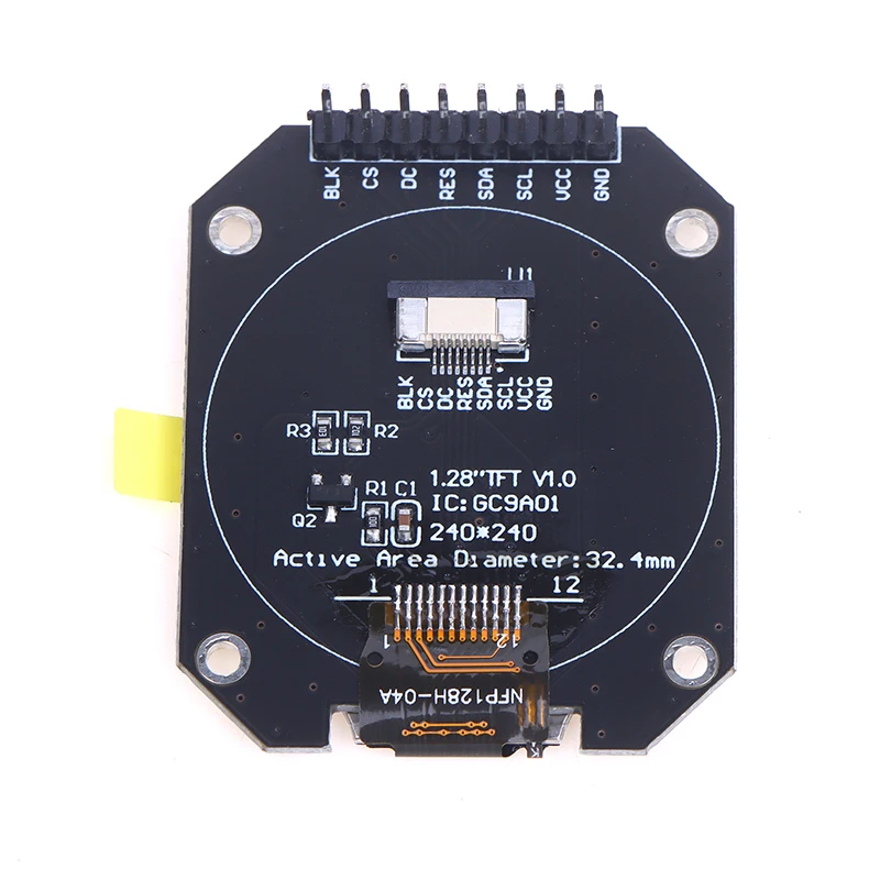 TFT-дисплей 1,28 дюйма TFT ЖК-дисплей круглый модуль RGB 240*240 GC9A01 драйвер 4 провода SPI интерфейс PCB
TFT-дисплей 1,28 дюйма TFT ЖК-дисплей круглый модуль RGB 240*240 GC9A01 драйвер 4 провода SPI интерфейс PCB