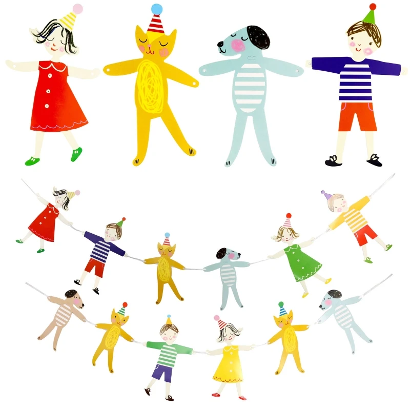 Cute Hands in Hands Boy Girl Dog Cartoon DIY Bunting Birthday Banner Flag Party Decoration Paper Flags Hanging Ornament
Cute Hands in Hands Boy Girl Dog Cartoon DIY Bunting Birthday Banner Flag Party Decoration Paper Flags Hanging Ornament