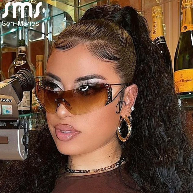 2000'S Retro One Piece Sunglasses Women Luxury Oversized Wrap Around Sun Glasses UV400 Ladies 2022 New Fashion Eyewear Shades
2000'S Retro One Piece Sunglasses Women Luxury Oversized Wrap Around Sun Glasses UV400 Ladies 2022 New Fashion Eyewear Shades