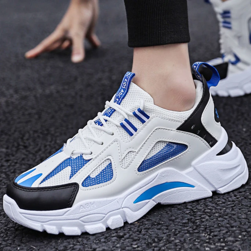 Platform Sneakers for Men Korean Style Colorblock Casual Round Head Lace Up Trainers Sports Running Shoes Zapatillas Hombre
Platform Sneakers for Men Korean Style Colorblock Casual Round Head Lace Up Trainers Sports Running Shoes Zapatillas Hombre