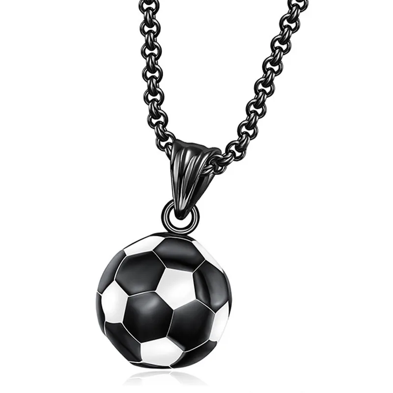 Fashion Stainless Steel Football Necklace Hip Hop Men's Leisure Sports Football Pendant Fans' Birthday Party Jewelry Gifts
Fashion Stainless Steel Football Necklace Hip Hop Men's Leisure Sports Football Pendant Fans' Birthday Party Jewelry Gifts