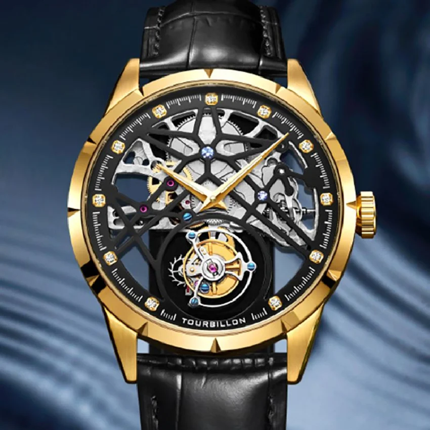 AESOP Tourbillon Watches for Men Mans Mechanical Watch St1901 Man Skeleton Clock Sapphire Mechanical Watch Luxury Men 1963
AESOP Tourbillon Watches for Men Mans Mechanical Watch St1901 Man Skeleton Clock Sapphire Mechanical Watch Luxury Men 1963