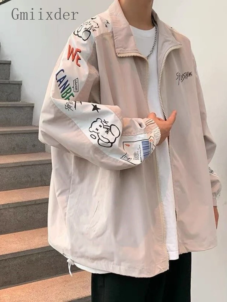 Gmiixder Contrast Color Jacket Men's Spring Autumn High Street Hip-hop Lightweight Jacket Loose Cute Graffiti Trend Sports Wear
Gmiixder Contrast Color Jacket Men's Spring Autumn High Street Hip-hop Lightweight Jacket Loose Cute Graffiti Trend Sports Wear