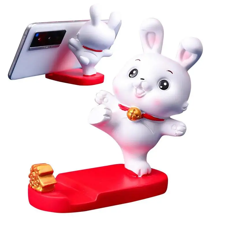 Rabbit Phone Stand Lovely Bunny Resin Phone Holder Stand Spring Festival Table Crafts Multipurpose Phone Stand For Mobile Phones
Rabbit Phone Stand Lovely Bunny Resin Phone Holder Stand Spring Festival Table Crafts Multipurpose Phone Stand For Mobile Phones