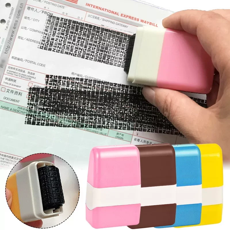 Privacy Seal Roller Type Security Stamp Roller Cover Eliminator Seal Portable Self-Inking Identity Theft Protection Roller Stamp
Privacy Seal Roller Type Security Stamp Roller Cover Eliminator Seal Portable Self-Inking Identity Theft Protection Roller Stamp