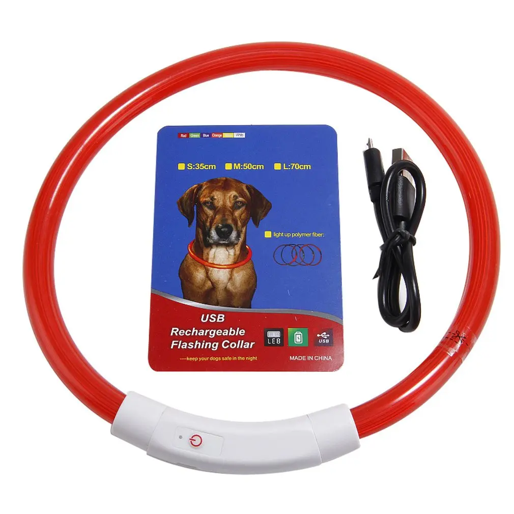 Ошейник для домашних животных со светодиодной подсветкой и USB-зарядкой 
Ошейник для домашних животных со светодиодной подсветкой и USB-зарядкой