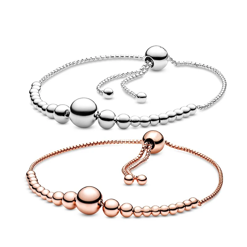 100% 925 Silver High Quality Original Logo 1:1 String of Beads Slider Bracelet European Lady Fashion DIY Jewelry Gift 
100% 925 Silver High Quality Original Logo 1:1 String of Beads Slider Bracelet European Lady Fashion DIY Jewelry Gift
