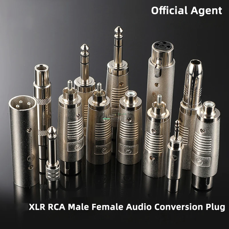 1PCS RCA Lotus XLR Audio Video Cable Converter Plug 3.5 6.35mm Jack Stereo TRS Mono TS Headphone Connector
1PCS RCA Lotus XLR Audio Video Cable Converter Plug 3.5 6.35mm Jack Stereo TRS Mono TS Headphone Connector