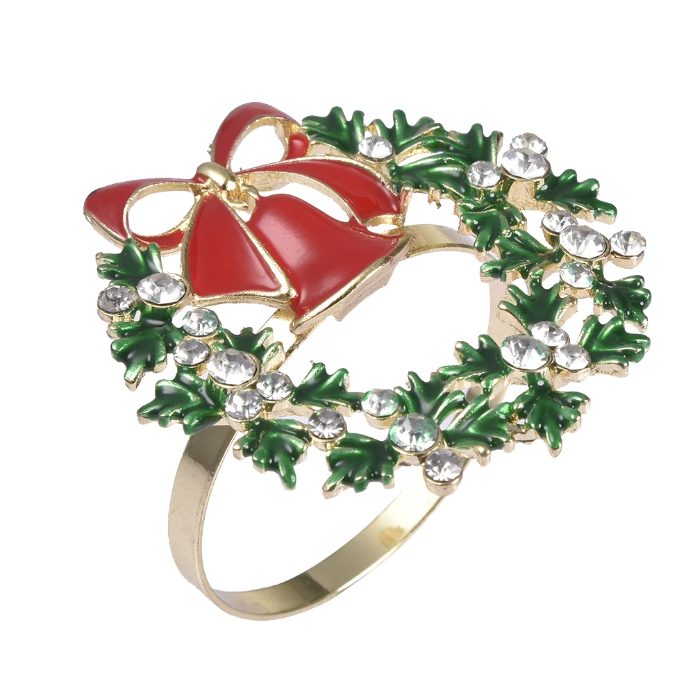 Christmas Napkin Rings Multi-Function Towel Napkin Ring Christmas Napkin Holder Rings Wreath Green Diamond Alloy Napkin Ring
Christmas Napkin Rings Multi-Function Towel Napkin Ring Christmas Napkin Holder Rings Wreath Green Diamond Alloy Napkin Ring