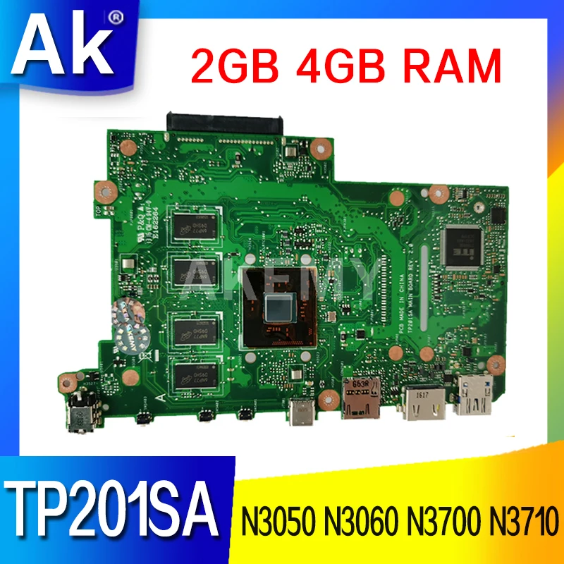 TP201SA Notebook mainboard For ASUS VivoBook TP201 TP201S TP201SA Laptop motherboard N3050 N3060 N3700 N3710 CPU 2GB 4GB RAM
TP201SA Notebook mainboard For ASUS VivoBook TP201 TP201S TP201SA Laptop motherboard N3050 N3060 N3700 N3710 CPU 2GB 4GB RAM