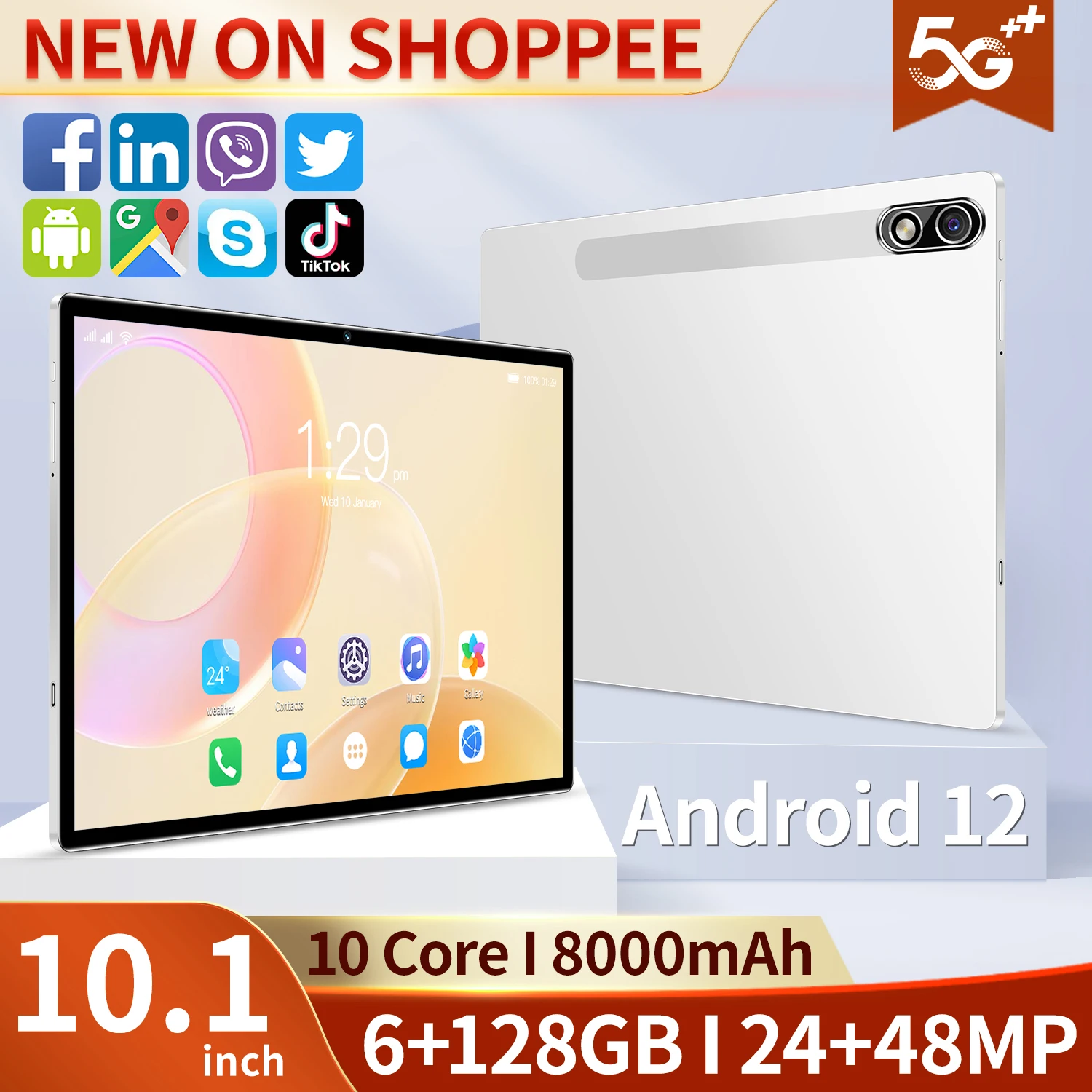 Новинка 2022, Android 12,0, 6 ГБ ОЗУ, 128 Гб ПЗУ, 11 дюймов, 4k HD экран, десятиядерный планшет, телефон с двумя SIM-картами или Wi-Fi
Новинка 2022, Android 12,0, 6 ГБ ОЗУ, 128 Гб ПЗУ, 11 дюймов, 4k HD экран, десятиядерный планшет, телефон с двумя SIM-картами или Wi-Fi