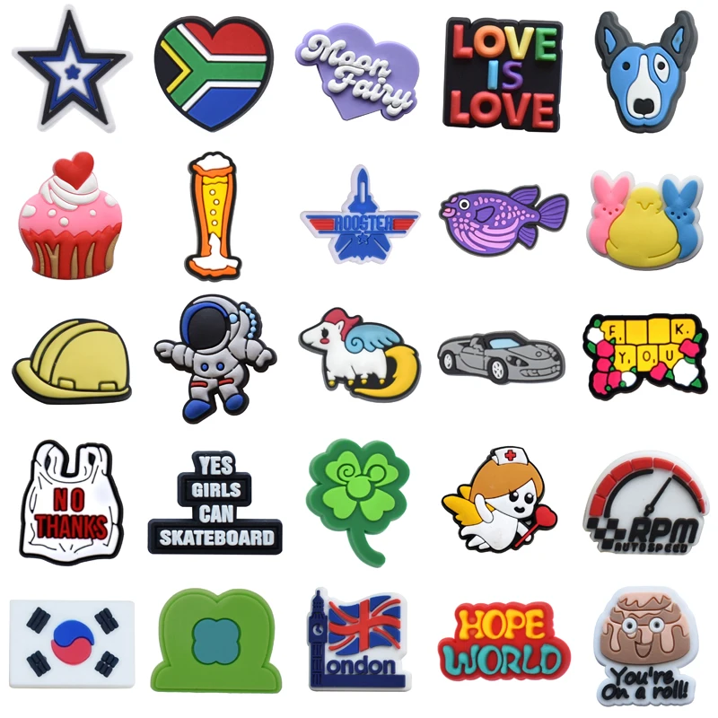 Gifts Shoes Accessories Packs Kids Para Pins Wholesale Bulk Decorations for Croc Boy Set Jeans Men Women Charm Girl Shoe Charms 
Gifts Shoes Accessories Packs Kids Para Pins Wholesale Bulk Decorations for Croc Boy Set Jeans Men Women Charm Girl Shoe Charms