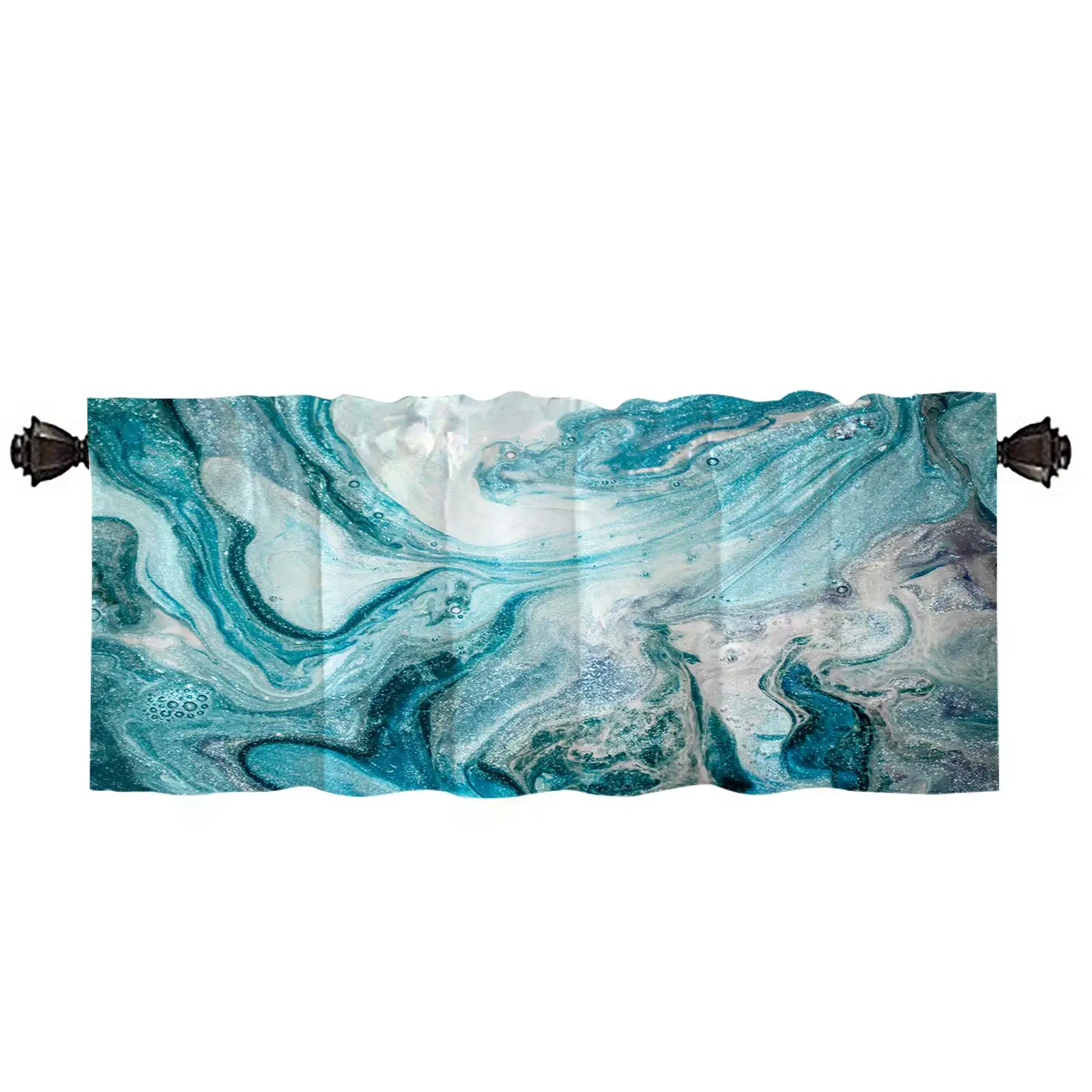 Musesh Blue Quicksand Window Treatment Valances Abstract Art Kitchen Short Curtain Suitable for Bedroom Kitchen Living Room
Musesh Blue Quicksand Window Treatment Valances Abstract Art Kitchen Short Curtain Suitable for Bedroom Kitchen Living Room