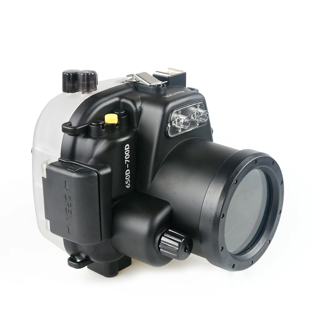 Underwater Sport Photography for Canon 650D 700D Camera 18-55mm Housing Scuba Dive 40m Depth Rating Impermable Case Water Cover
Underwater Sport Photography for Canon 650D 700D Camera 18-55mm Housing Scuba Dive 40m Depth Rating Impermable Case Water Cover