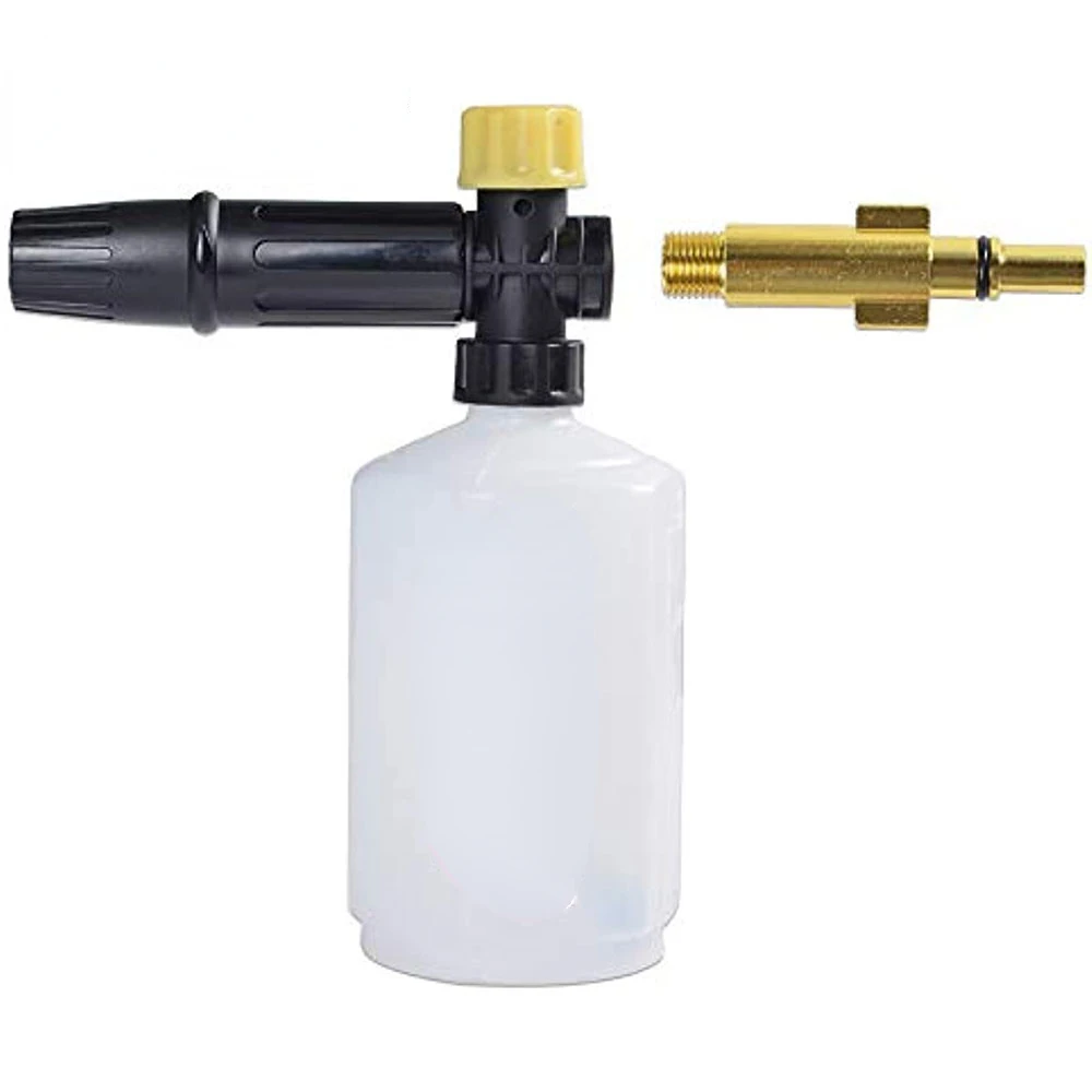 

Pressure Washer Foam Cannon with Connector, Adjustable Snow Foam Lance 0.6L Bottle, Jet Car Wash Foam Blaster Soap Gun…