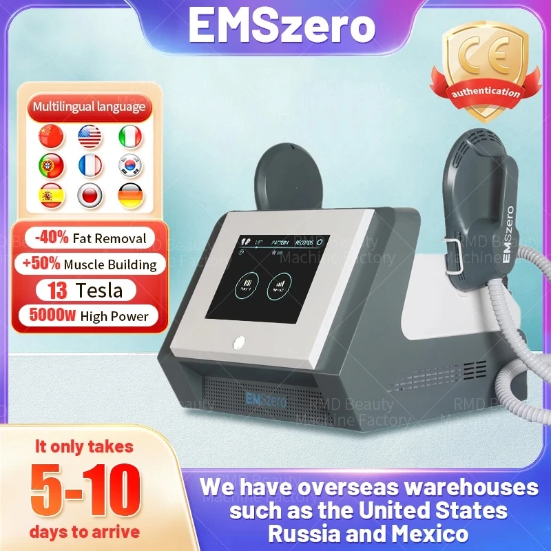 

2023 EMSzero Neo 5000w 13 Tesla Muscle Body Sculpting Hiemt EMSlim Machine 4 Handle RF and EMS Pelvic Stimulation Pad optional