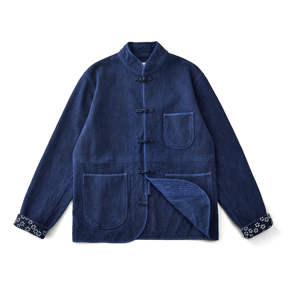 Vintage Indigo Tang Suit Men Autumn Winter New Multi-pocket Long Sleeve Jacket Cotton Chinese Traditional Cardigan Coat
Vintage Indigo Tang Suit Men Autumn Winter New Multi-pocket Long Sleeve Jacket Cotton Chinese Traditional Cardigan Coat