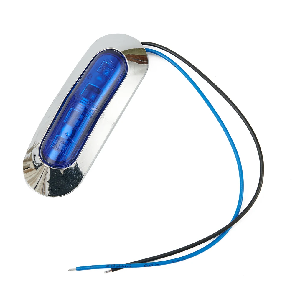 Blue 4 LED Clearance Side Marker Lights 12-24V 2W Waterproof Lamp Truck Trailer Van Side Marker Lamp ABS+PMMA Light Cover
Blue 4 LED Clearance Side Marker Lights 12-24V 2W Waterproof Lamp Truck Trailer Van Side Marker Lamp ABS+PMMA Light Cover