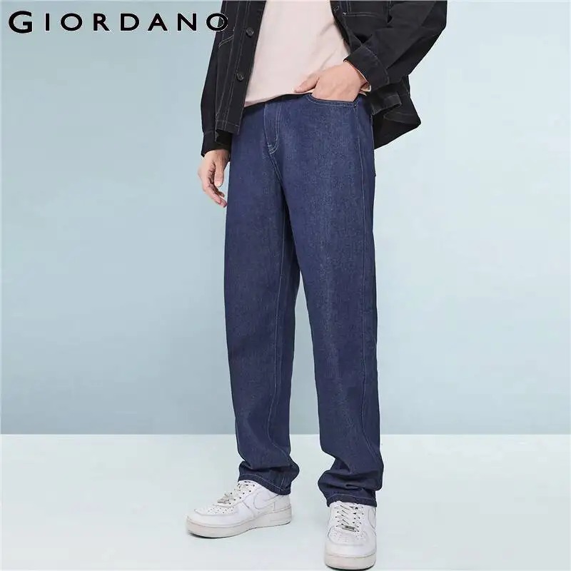 Джинсы GIORDANO мужские с эффектом потертости, классические винтажные брюки из денима, свободные модные повседневные штаны из 100% хлопка со средней посадкой, 18112076
Джинсы GIORDANO мужские с эффектом потертости, классические винтажные брюки из денима, свободные модные повседневные штаны из 100% хлопка со средней посадкой, 18112076