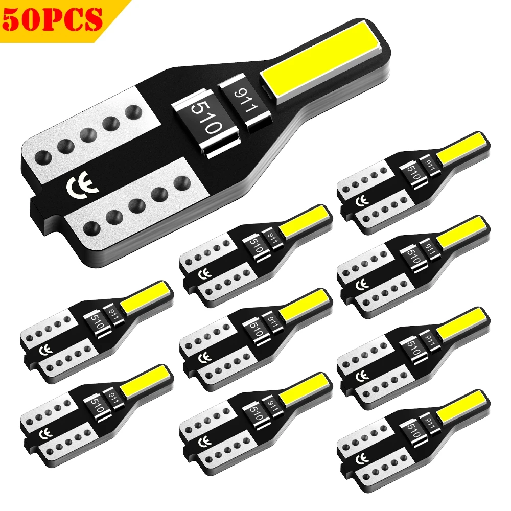 50Pcs T10 W5W LED Super Bright Lamp Bulbs 6000K White 194 168 Car Interior Light for VW Polo Multivan Golf Hyundai Tuscon Accent
50Pcs T10 W5W LED Super Bright Lamp Bulbs 6000K White 194 168 Car Interior Light for VW Polo Multivan Golf Hyundai Tuscon Accent