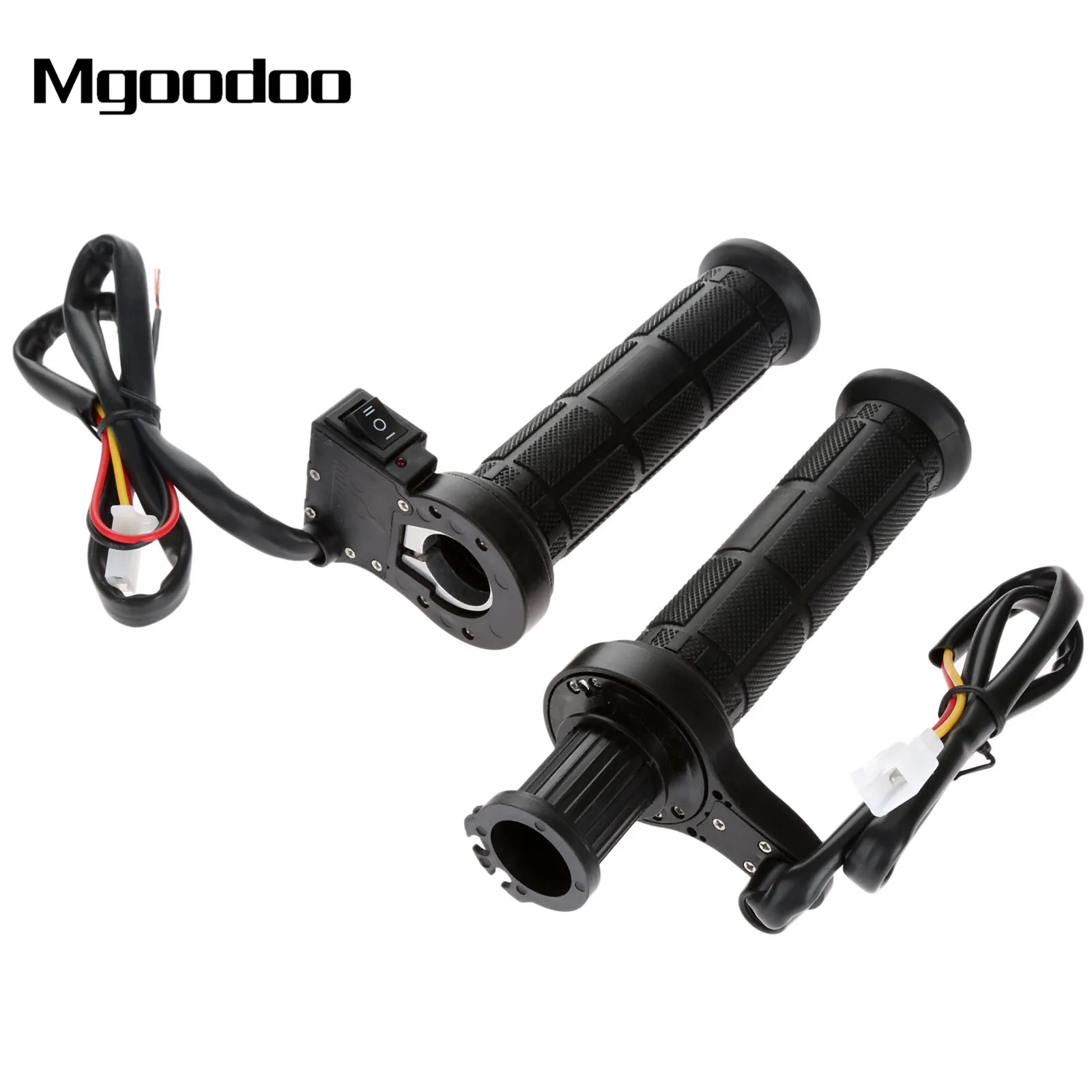 

Mgoodoo Universal Motorcycle 22mm 7/8" Electric Hand Heated Grips Molded Grips ATV Warmers Adjust Temperature Hot Handlebar