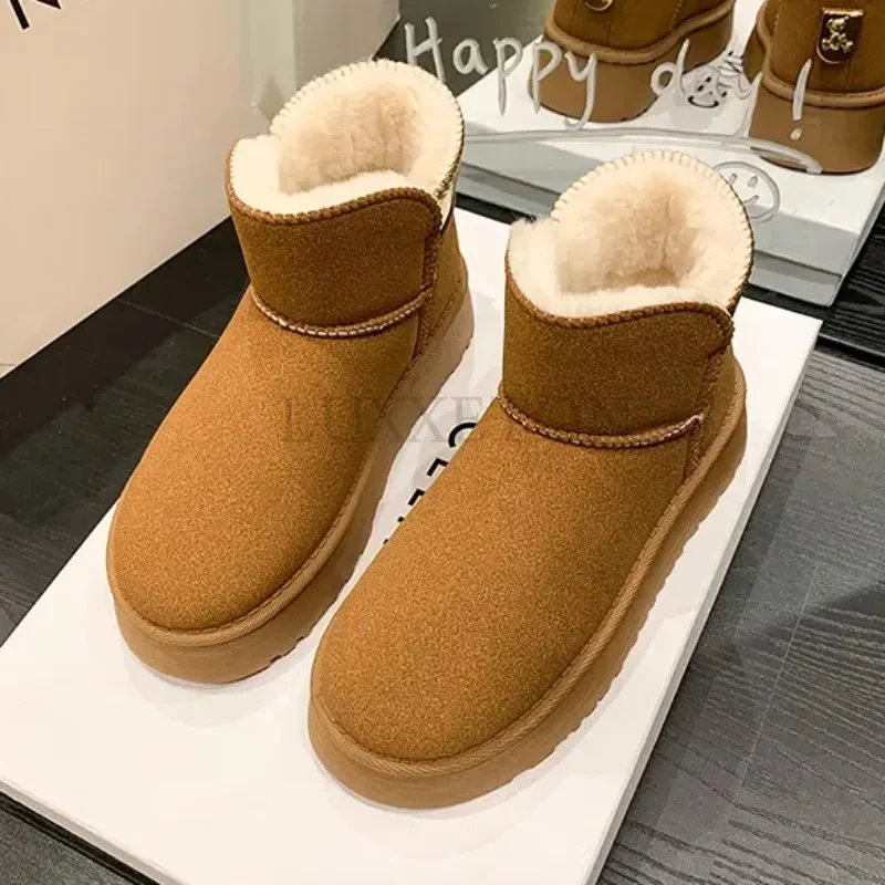 Winter Women Short Plush Warm Snow Boots Casual Shoes 2022 New Suede Fur Chelsea Ankle Boots Flats Platform Ladies Shoes Botas
Winter Women Short Plush Warm Snow Boots Casual Shoes 2022 New Suede Fur Chelsea Ankle Boots Flats Platform Ladies Shoes Botas