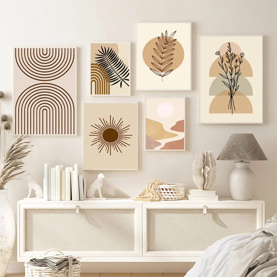 Abstract Boho Landscape Sun River Palm Leaf Line Color Block Poster Wall Art Canvas Painting Wall Pictures For Living Room Decor
Abstract Boho Landscape Sun River Palm Leaf Line Color Block Poster Wall Art Canvas Painting Wall Pictures For Living Room Decor