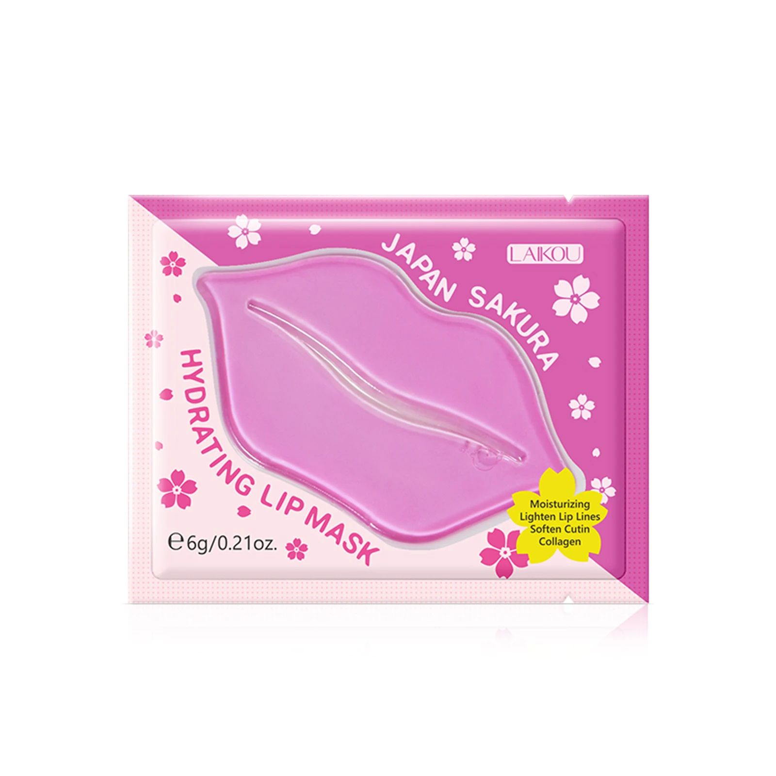

LAIKOU Sakura Hydrating Lip Mask Long Lasting Moisturizing Nourishing Repairing Relieve Dryness Fades Fine Lines Lip Care