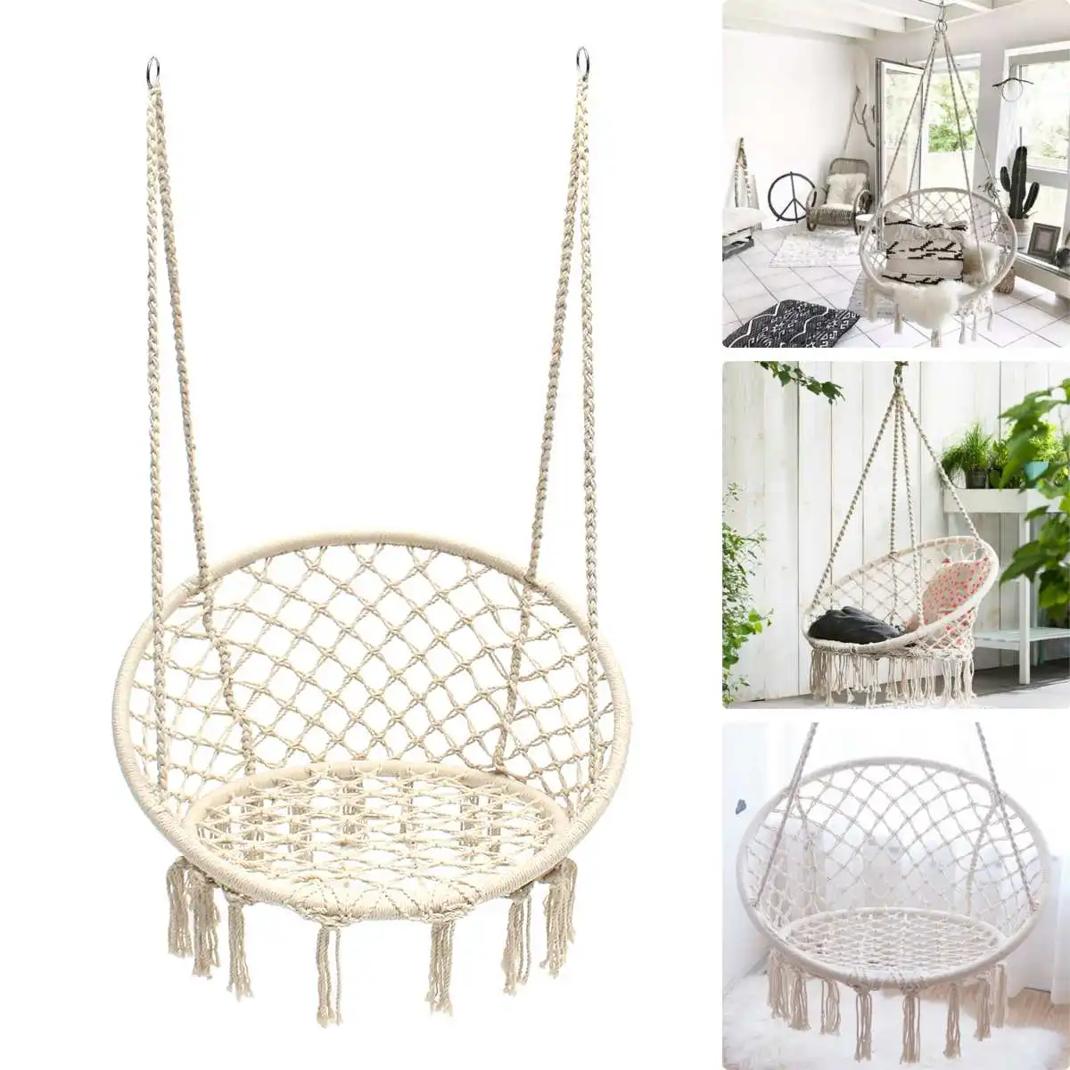 Nordic Round Hammock Round Hammock Swing Hanging Chair Outdoor Indoor Furniture Hammock Chair for Garden Dormitory Child Adult
Nordic Round Hammock Round Hammock Swing Hanging Chair Outdoor Indoor Furniture Hammock Chair for Garden Dormitory Child Adult
