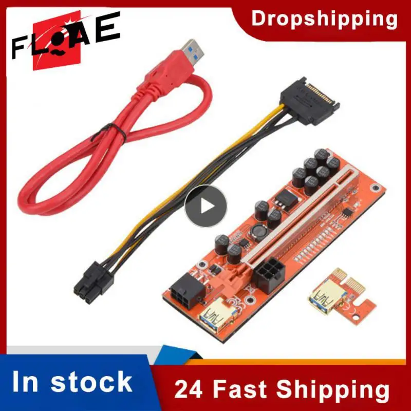 For Video Card Ver010-x Pcie Riser 6pin Power 10 Capacitance Pci Express Multiplier Pci-e Riser Card For Btc Mining Miner
For Video Card Ver010-x Pcie Riser 6pin Power 10 Capacitance Pci Express Multiplier Pci-e Riser Card For Btc Mining Miner