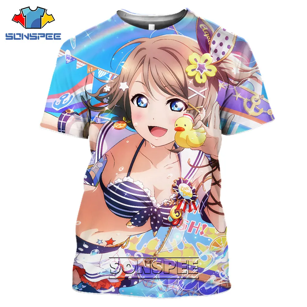 SONSPEE Anime Love Live! T Shirt Women Men's Casual Harajuku Short Sleeve Japanese Streetwear 3D Print Tee Tops Fitness Clothing
SONSPEE Anime Love Live! T Shirt Women Men's Casual Harajuku Short Sleeve Japanese Streetwear 3D Print Tee Tops Fitness Clothing