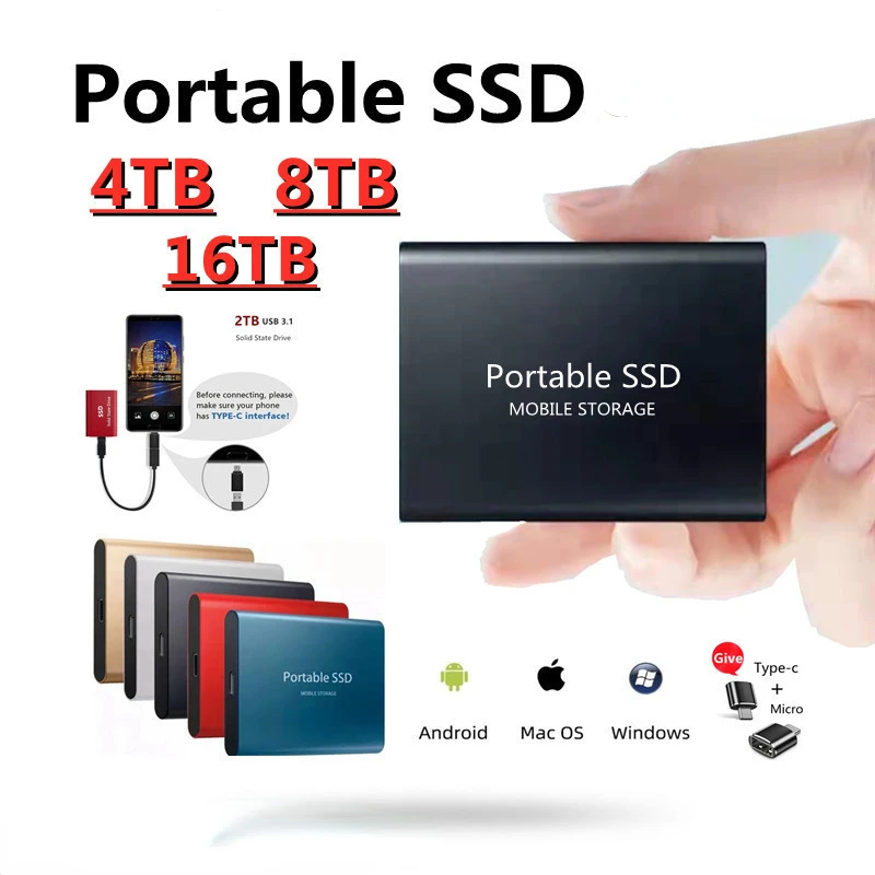 Portable External SSD 1T 2T Puff Electronic Mobile Solid State Hard Drive Usb Memory Portable Ssd for PS4 Cellphones External Hd
Portable External SSD 1T 2T Puff Electronic Mobile Solid State Hard Drive Usb Memory Portable Ssd for PS4 Cellphones External Hd