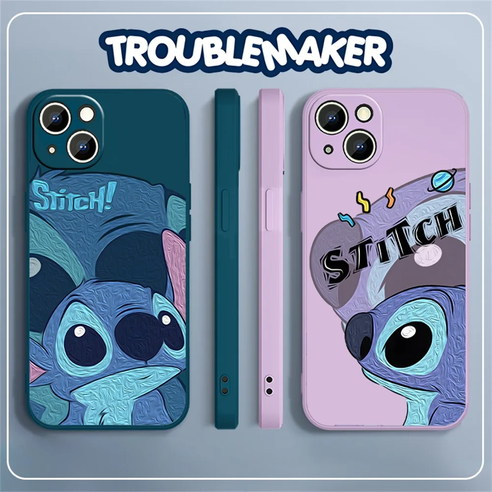 Stitch The Baby Disney Cover For IPhone 14 13 12 11 Pro Max Mini XS XR X 8 7 6S 6 Plus SE Oil Painting Liquid Phone Case Celular
Stitch The Baby Disney Cover For IPhone 14 13 12 11 Pro Max Mini XS XR X 8 7 6S 6 Plus SE Oil Painting Liquid Phone Case Celular