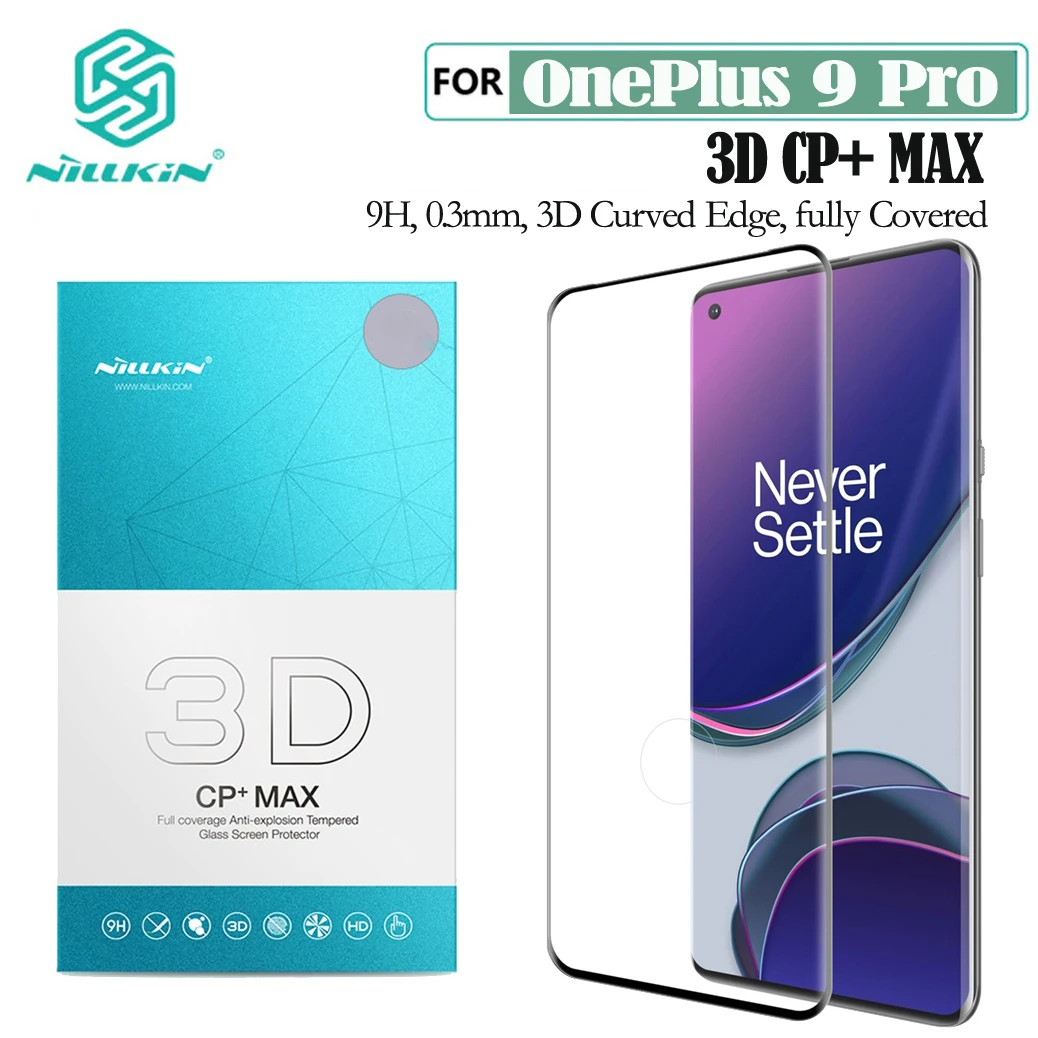 

Для OnePlus 9 Pro 9R закаленное стекло для OnePlus9 полное покрытие защита экрана Nillkin 3D CP + Max стеклянная пленка для One Plus 9 Pro