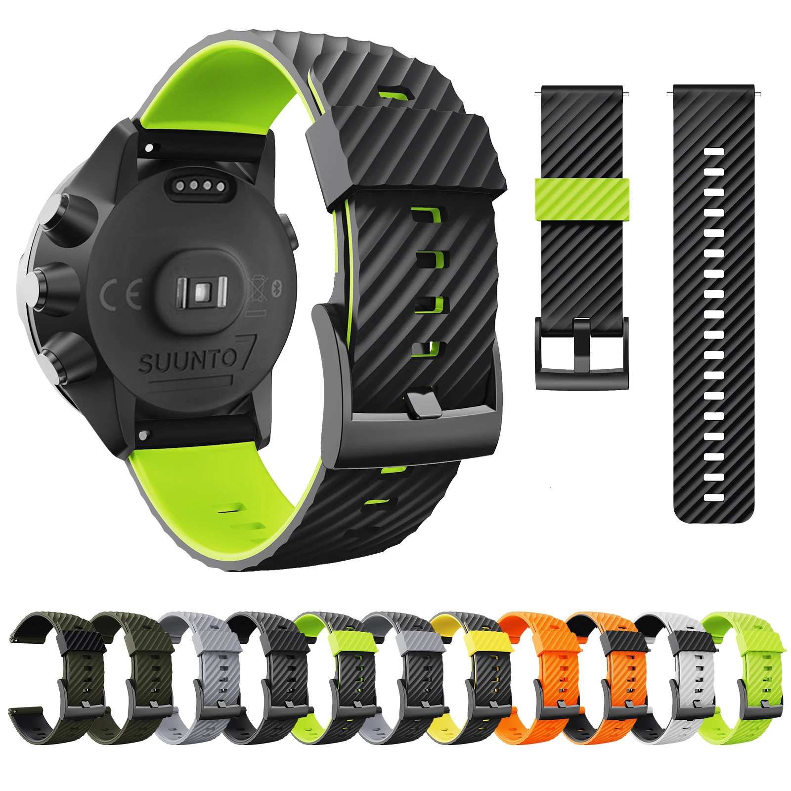 ANBEST For Suunto 7/Suunto 9 Strap Wristband For Suunto 9 Baro/9 Spartan/9 GPS Soft Silicone Sports Watchband Replacement Band
ANBEST For Suunto 7/Suunto 9 Strap Wristband For Suunto 9 Baro/9 Spartan/9 GPS Soft Silicone Sports Watchband Replacement Band