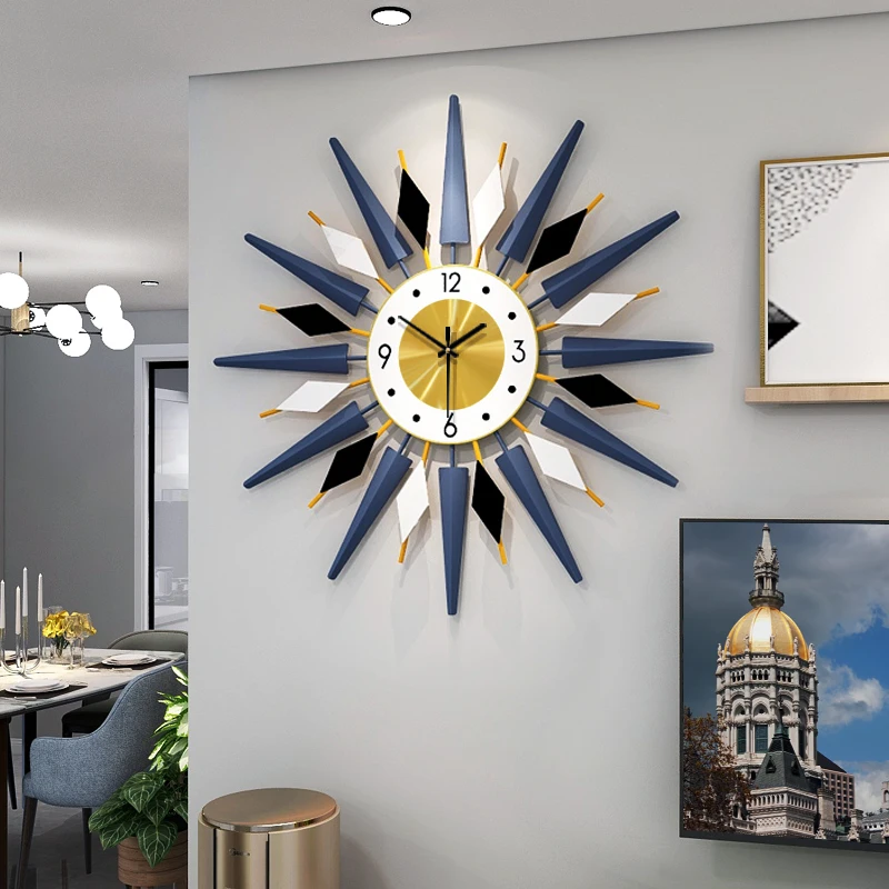 Luxury Silent Wall Clock Modern Design Luxury Nordic Art Metal Creative Large Wall Clock Living Room Reloj De Pared Home Decor 5
Luxury Silent Wall Clock Modern Design Luxury Nordic Art Metal Creative Large Wall Clock Living Room Reloj De Pared Home Decor 5