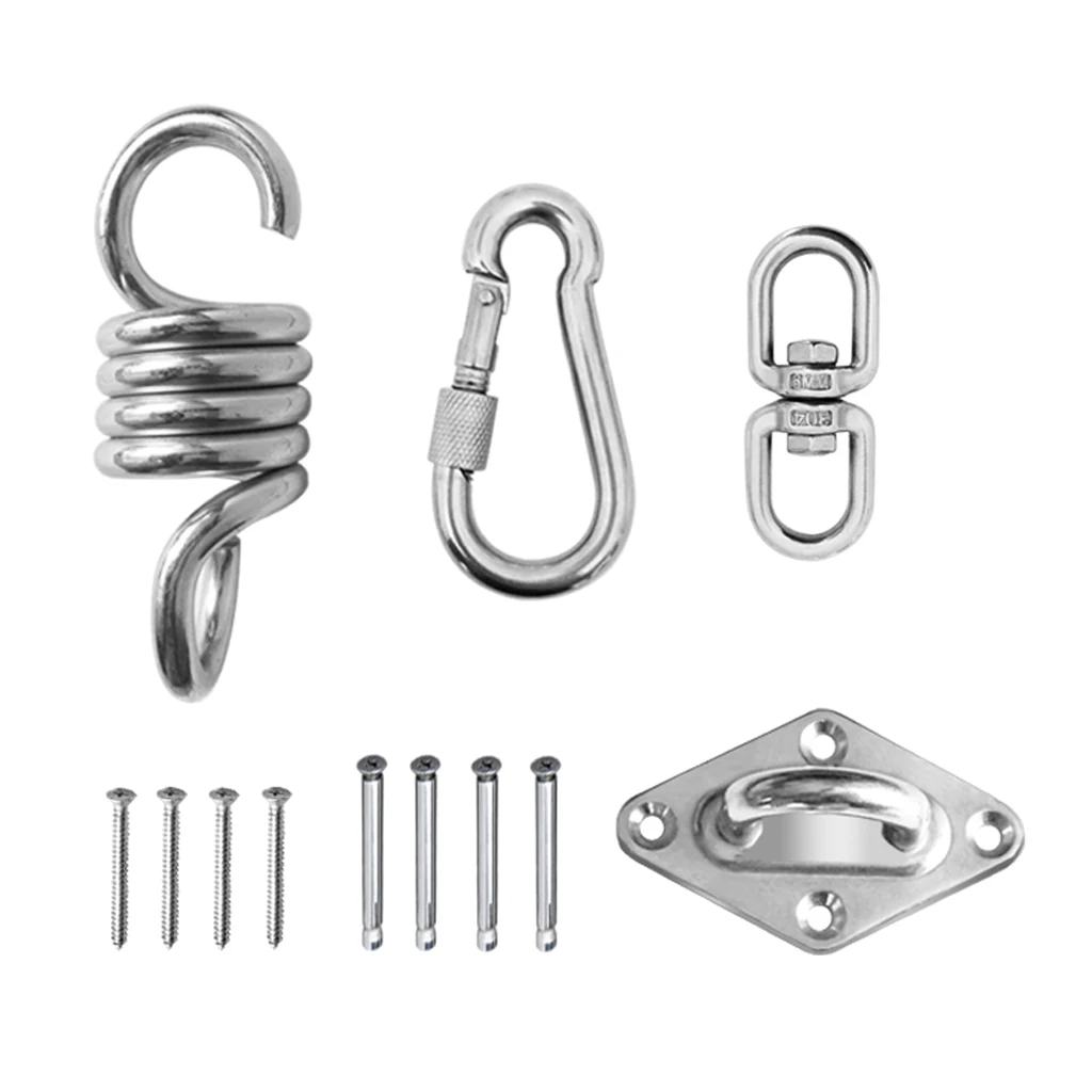 12Pcs Hammock Chair Ultimate Hanging Kit Mount Plate Spring Swivel Snap Hook
12Pcs Hammock Chair Ultimate Hanging Kit Mount Plate Spring Swivel Snap Hook