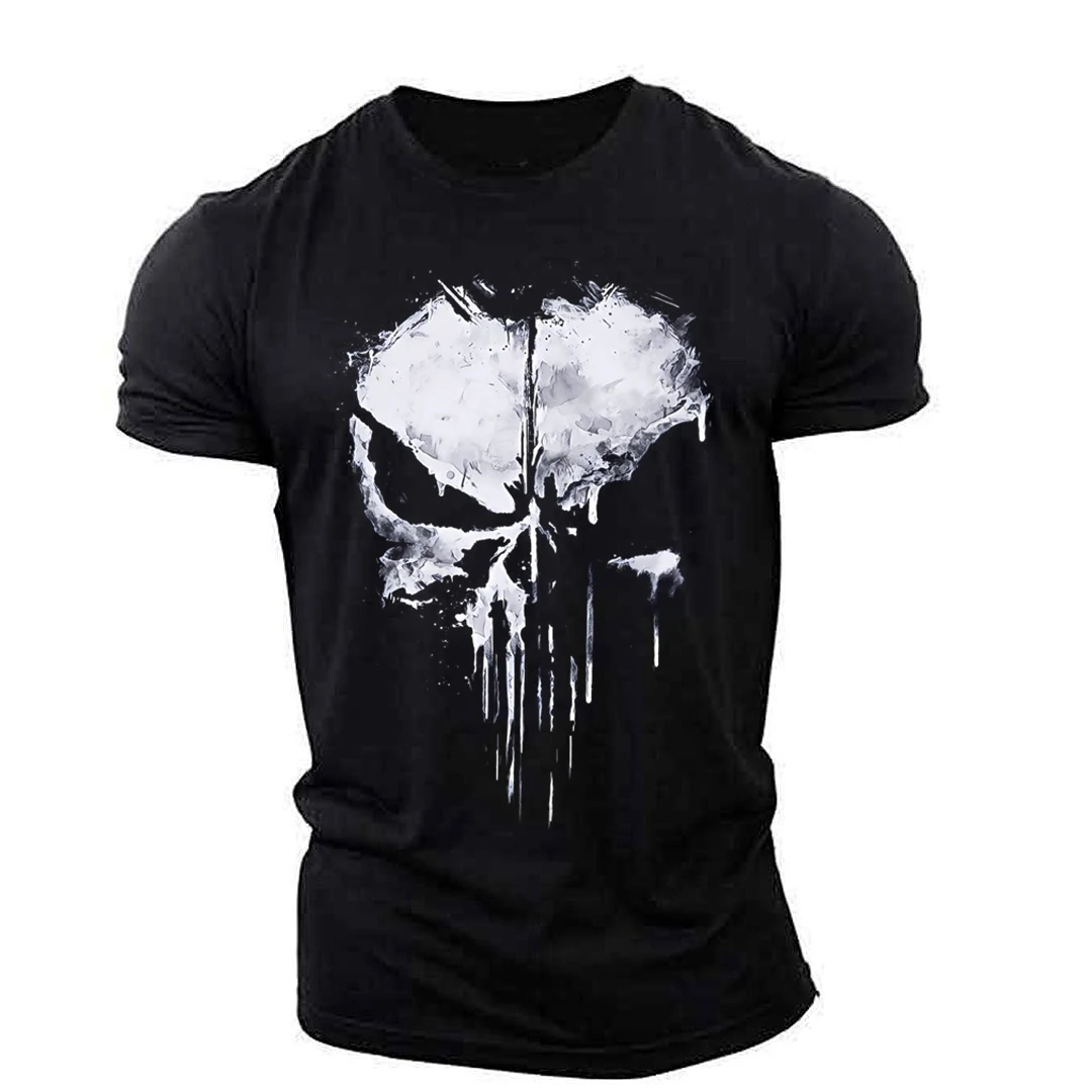 Men's T-shirt Punisher Skull Pattern Short Sleeve Outdoor Sportswear Stretch Thin Section Breathable Lightweight Large Size Hand
Men's T-shirt Punisher Skull Pattern Short Sleeve Outdoor Sportswear Stretch Thin Section Breathable Lightweight Large Size Hand
