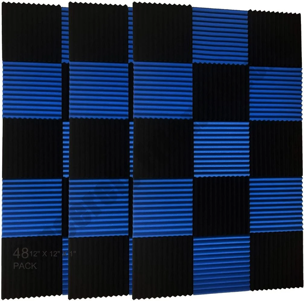 Звукопоглощающие панели, 30x30x2,5 см, акустическая пена, 48 шт. в упаковке
