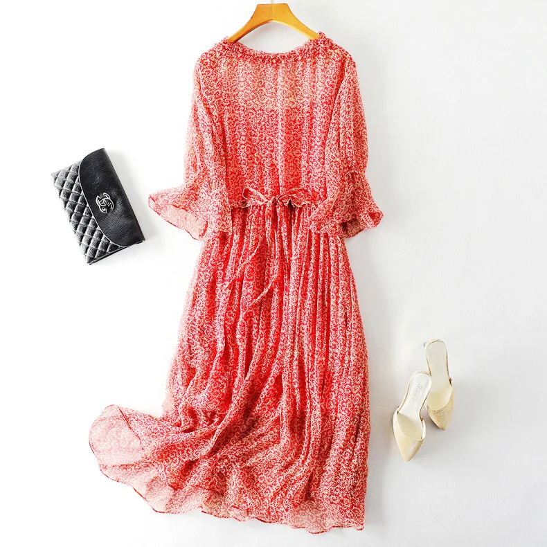 100% 2023 Spring New Summer Real Silk Dress Women Vintage Floral Long Beach Party Dresses Bohe Red Elegant Vestidos 98007
100% 2023 Spring New Summer Real Silk Dress Women Vintage Floral Long Beach Party Dresses Bohe Red Elegant Vestidos 98007