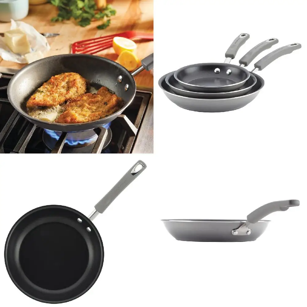 High-Quality, Durable and Stylish Sea Salt Gray Gradient Triple Pack Brights Porcelain Enamel Nonstick Skillet Set - Triple Pan
High-Quality, Durable and Stylish Sea Salt Gray Gradient Triple Pack Brights Porcelain Enamel Nonstick Skillet Set - Triple Pan