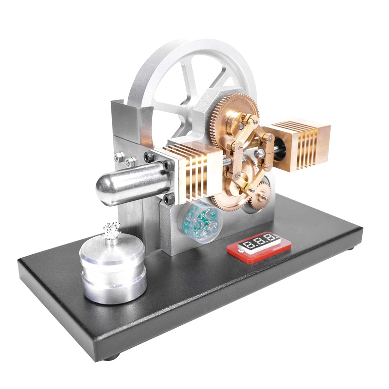 Hot Air Stirling Engine Motor Model Metal Power Generation Rhombus Opposite Science And Education Creative Ornament Toy
Hot Air Stirling Engine Motor Model Metal Power Generation Rhombus Opposite Science And Education Creative Ornament Toy