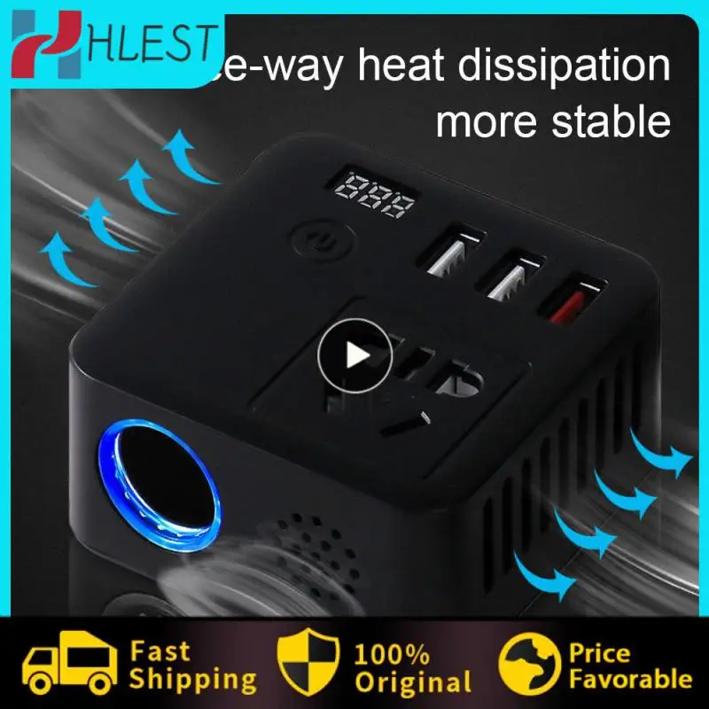 Durable Car Inverter 12v24v To 220v Universal Socket Power Adapter Inverter High Power Car Truck Converter Power Supply Portable
Durable Car Inverter 12v24v To 220v Universal Socket Power Adapter Inverter High Power Car Truck Converter Power Supply Portable